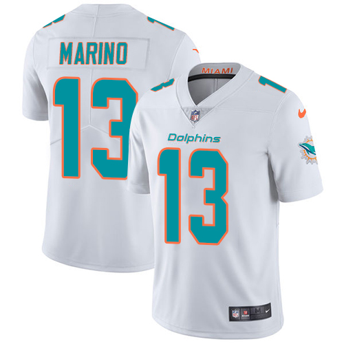 Nike Miami Dolphins #13 Dan Marino White Men Stitched NFL Vapor Untouchable Limited Jersey